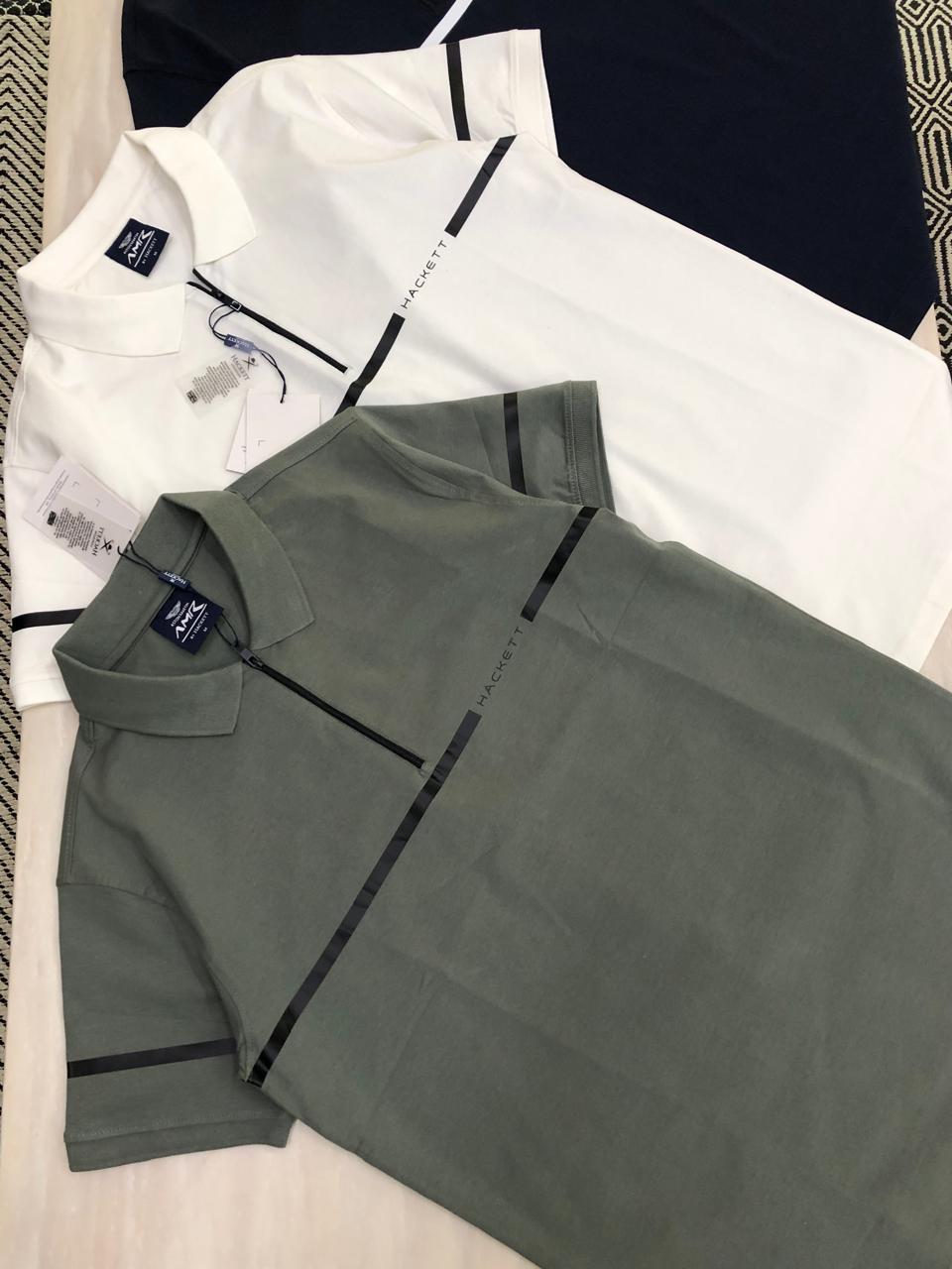 FIRST COPY HACKETT VERY PREMIUM COTTON LYCRA POLOS WITH ZIP - Image 7