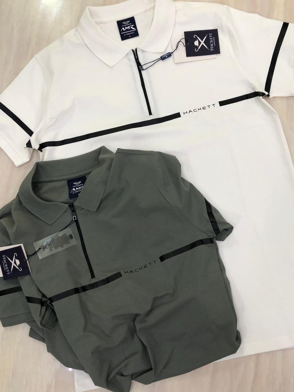 FIRST COPY HACKETT VERY PREMIUM COTTON LYCRA POLOS WITH ZIP - Image 11