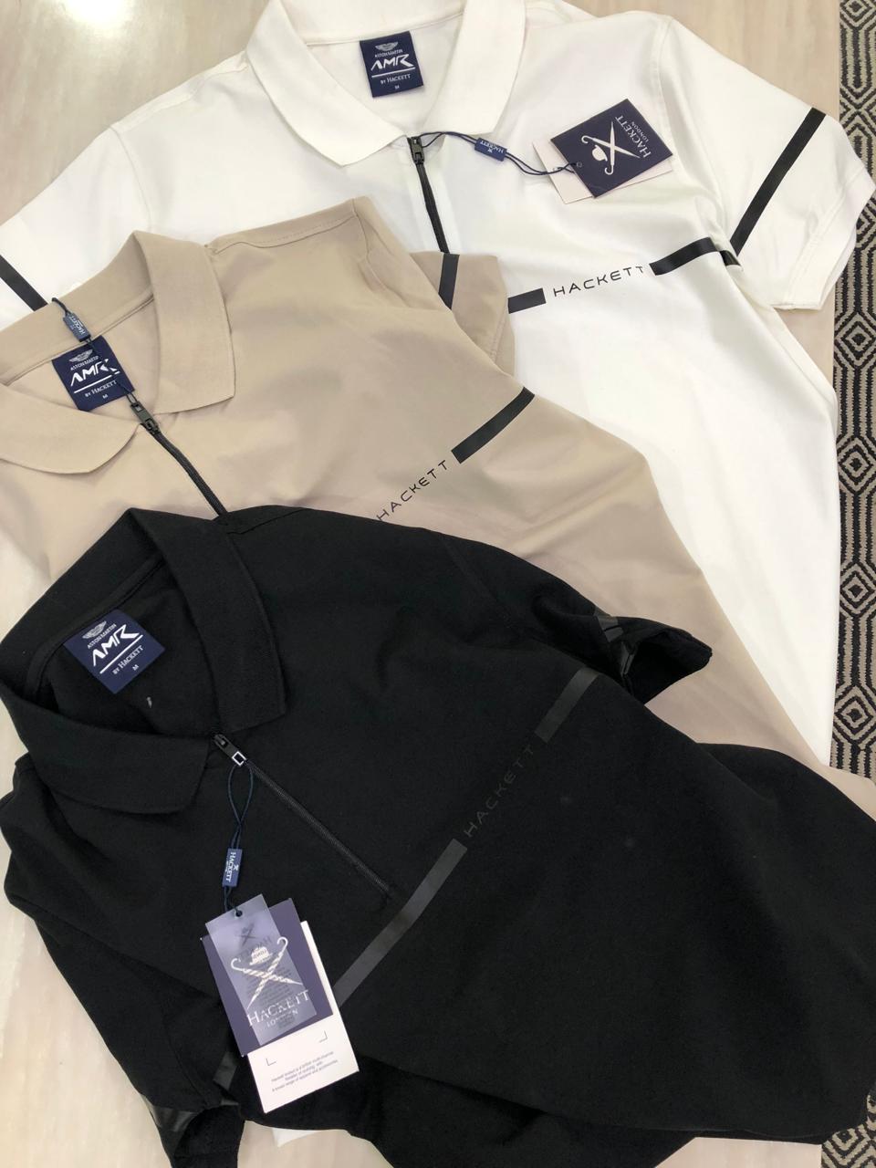 FIRST COPY HACKETT VERY PREMIUM COTTON LYCRA POLOS WITH ZIP - Image 9