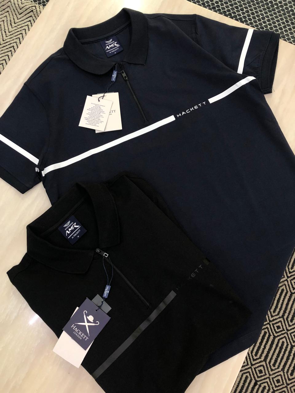 FIRST COPY HACKETT VERY PREMIUM COTTON LYCRA POLOS WITH ZIP - Image 10