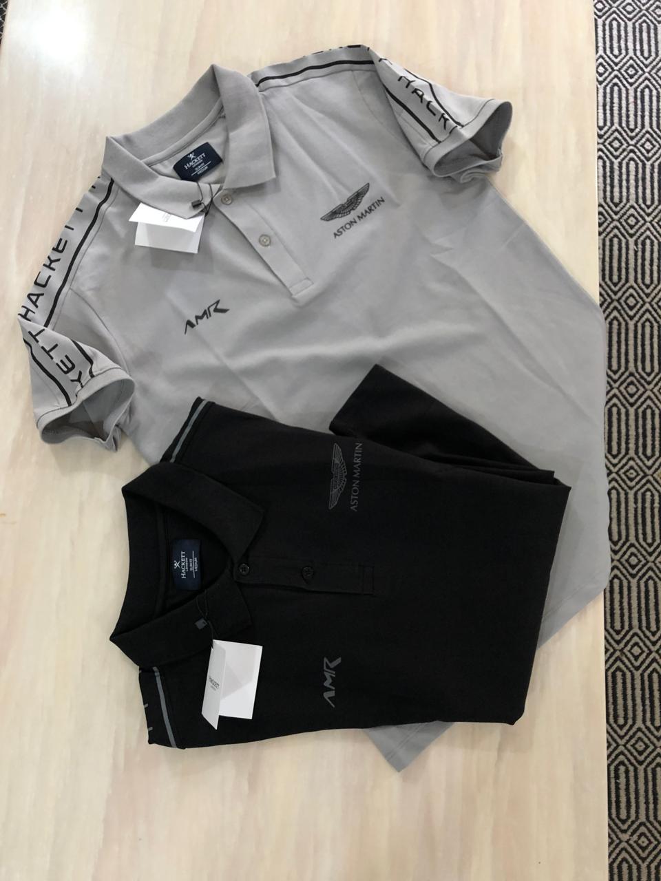 FIRST COPY HACKETT EXCLUSIVE COTTON LYCRA COLLAR T-SHIRT - Image 2