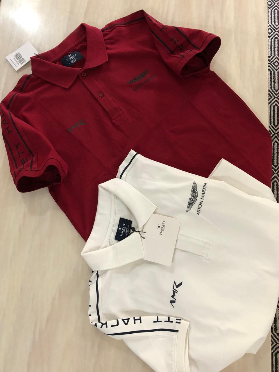 FIRST COPY HACKETT EXCLUSIVE COTTON LYCRA COLLAR T-SHIRT - Image 4