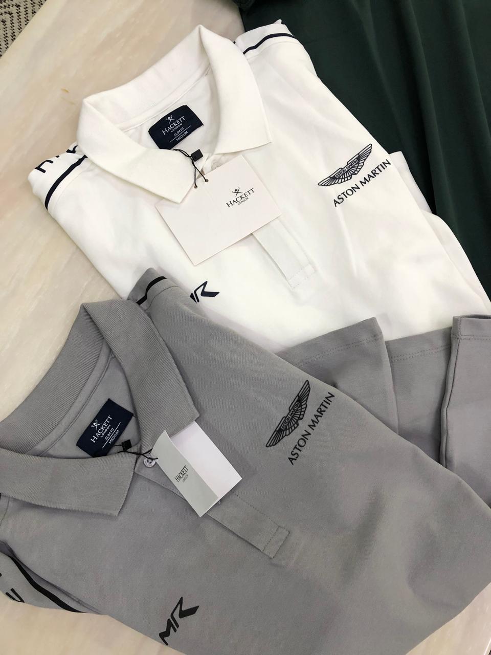 FIRST COPY HACKETT EXCLUSIVE COTTON LYCRA COLLAR T-SHIRT - Image 6
