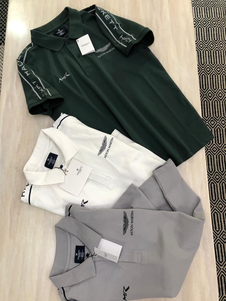 FIRST COPY HACKETT EXCLUSIVE COTTON LYCRA COLLAR T-SHIRT - Image 9