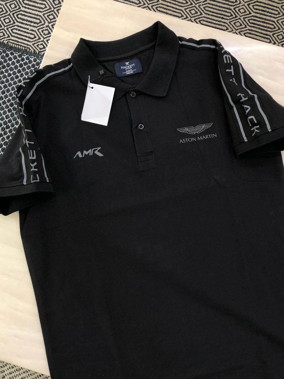 FIRST COPY HACKETT EXCLUSIVE COTTON LYCRA COLLAR T-SHIRT - Image 7