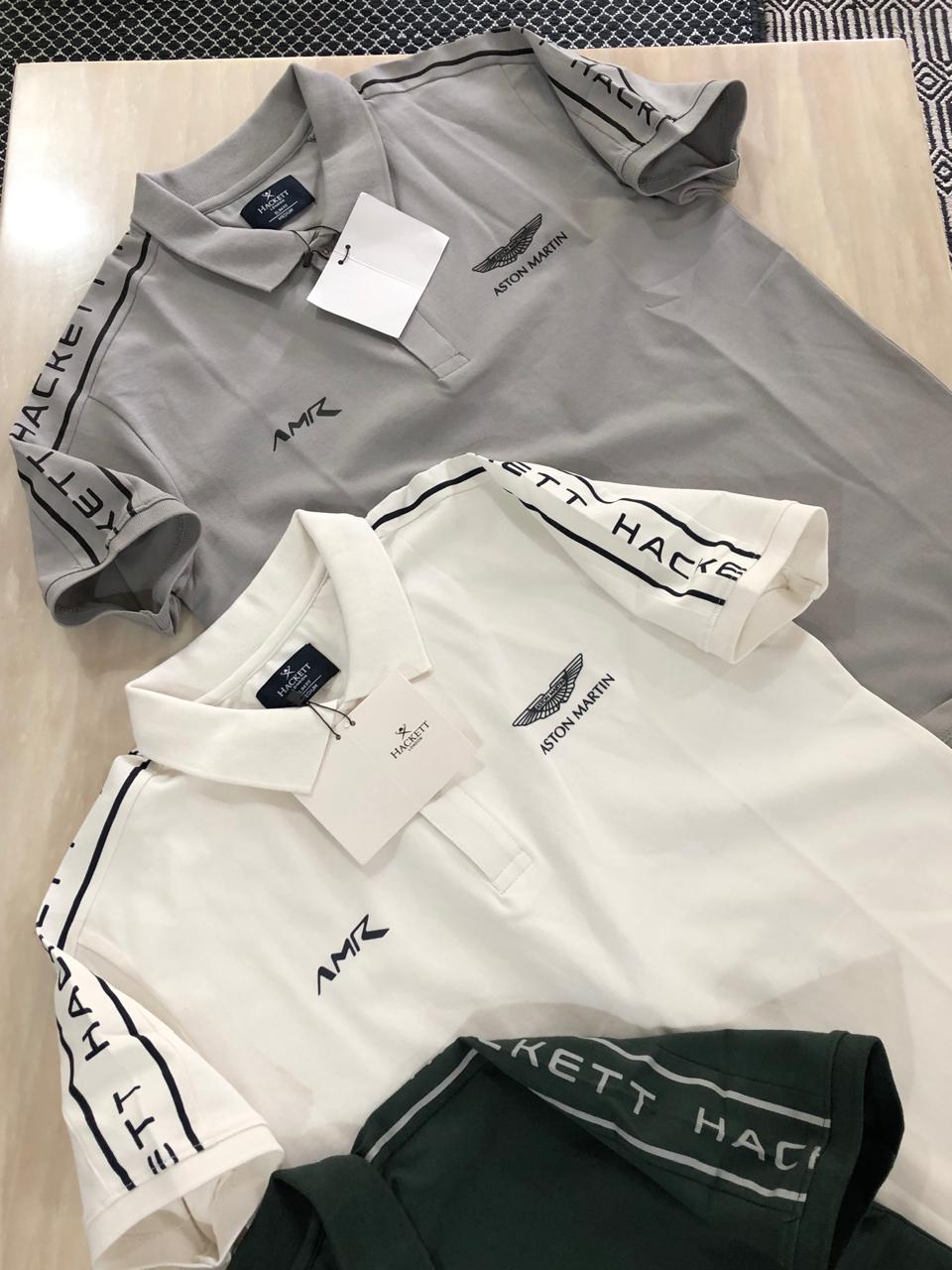 FIRST COPY HACKETT EXCLUSIVE COTTON LYCRA COLLAR T-SHIRT - Image 12