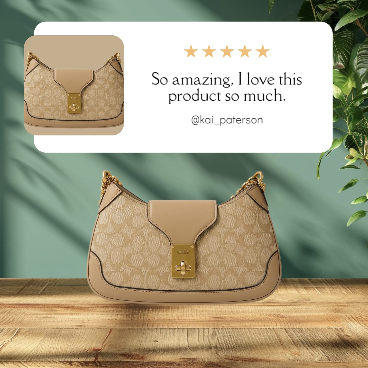 FIRST COPY Coach Guanchi bag with box premium quality - Image 2