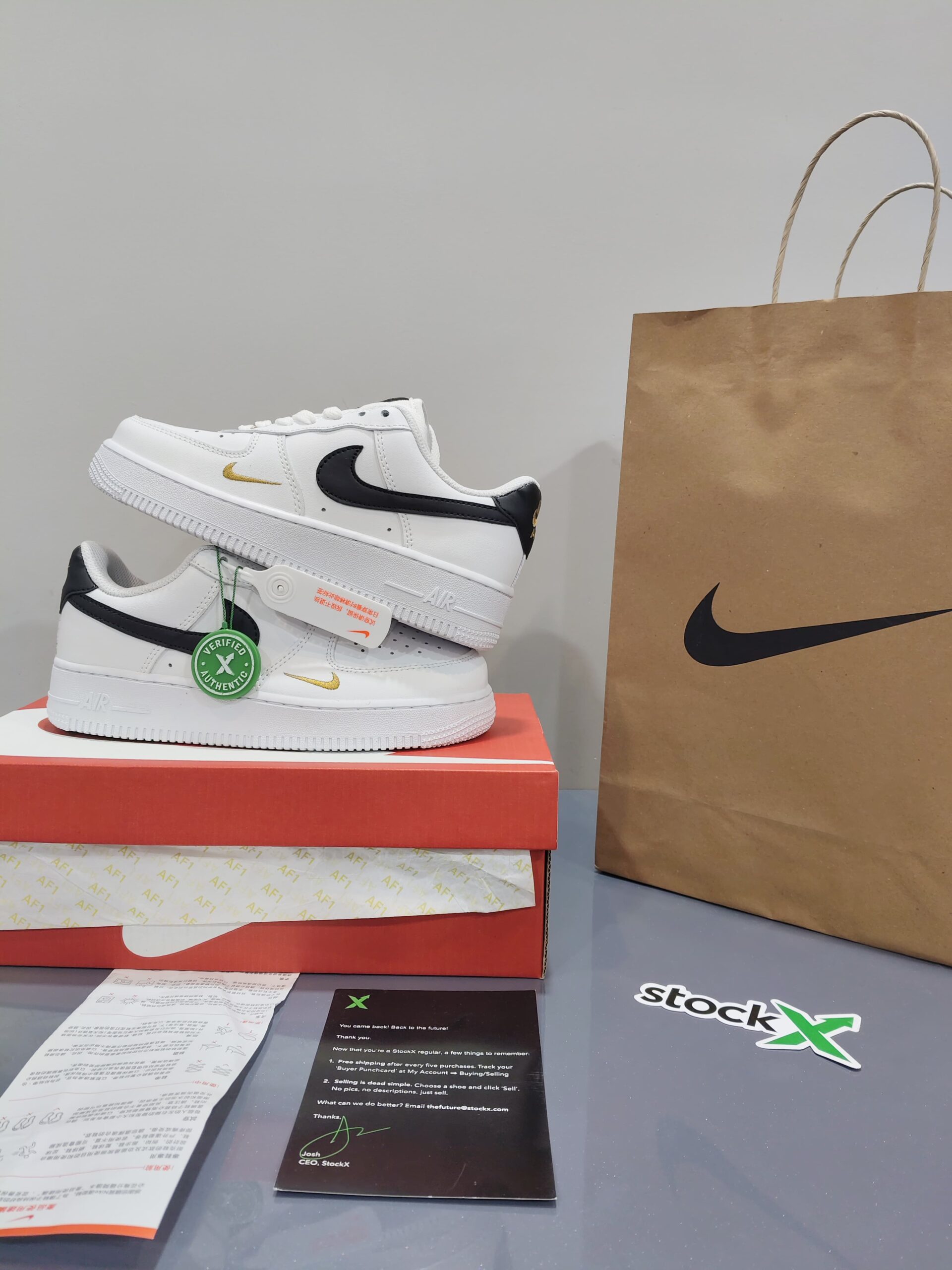 FIRST COPY NIKE AIRFORCE 1 GOLDEN SWOOSH - Image 2