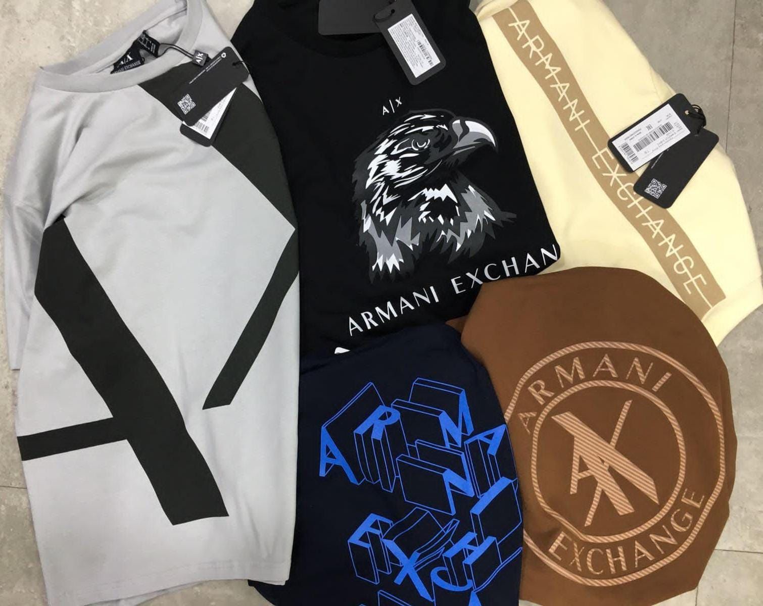 FIRST COPY ARMANI VERY PREMIUM COTTON LYCRA ROUND NECKS Premium tshirts - Image 3