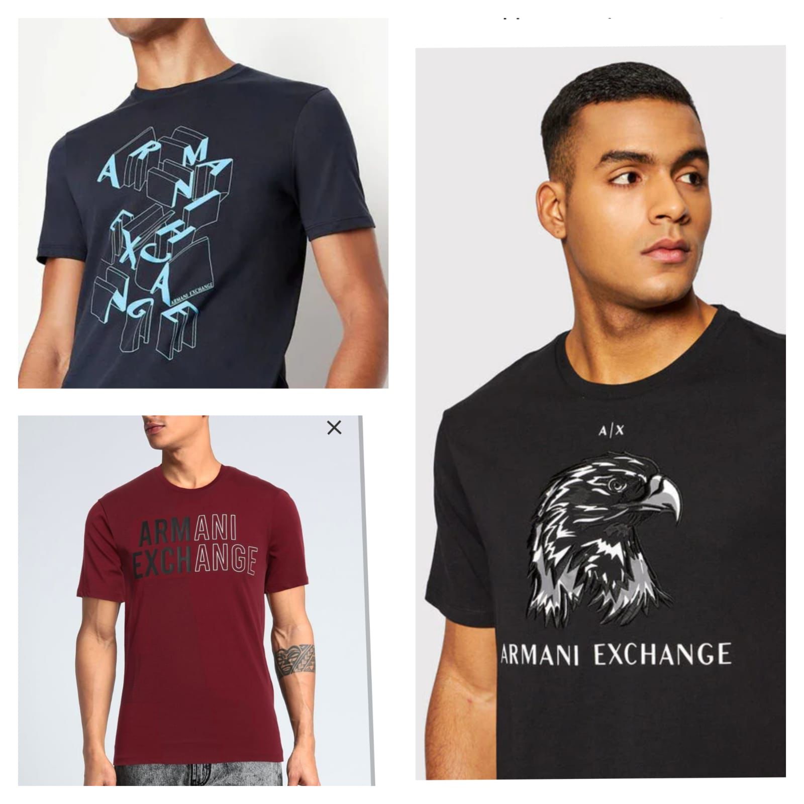 FIRST COPY ARMANI VERY PREMIUM COTTON LYCRA ROUND NECKS Premium tshirts - Image 2