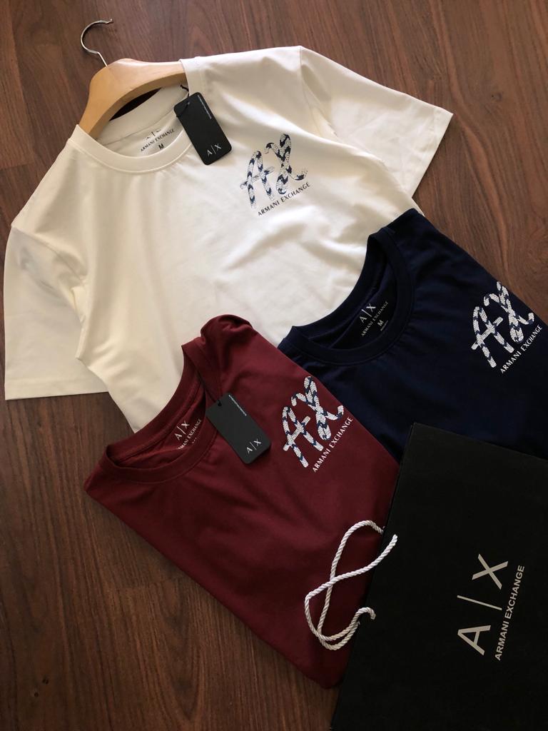 FIRST COPY ARMANI EXCLUSIVE COTTON LYCRA CREW NECKS - Image 4