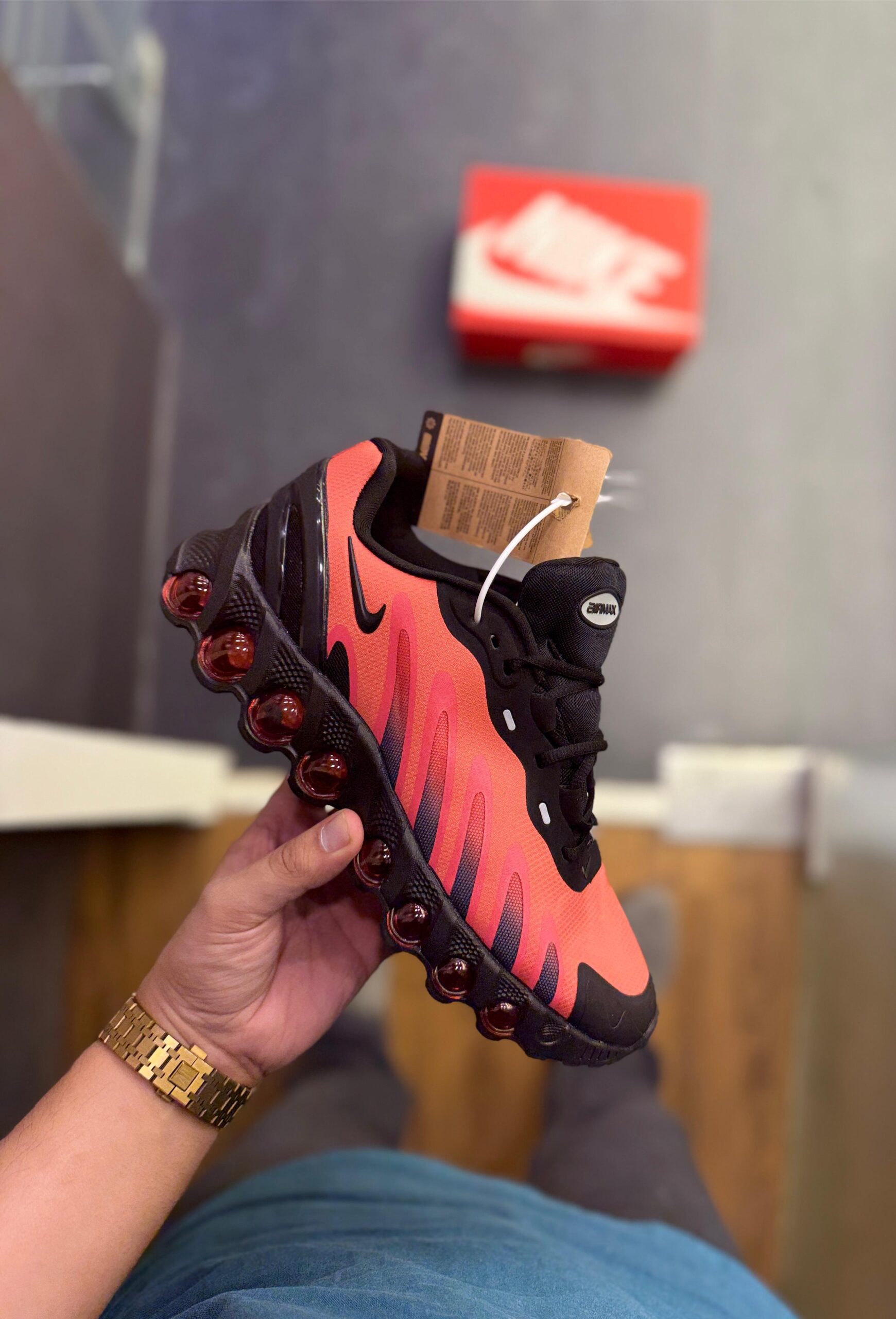 FIRST COPY NIKE AIRMAX DN8 BLACK RED CRIMSON