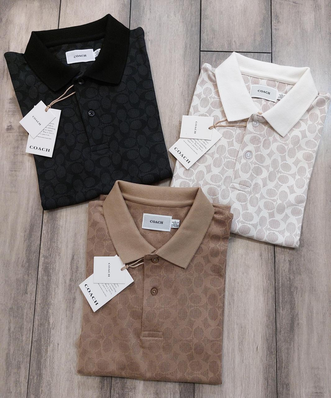 FIRST COPY COACH IMPORTED QUALITY EXCLUSIVE POLO TEES - Image 8