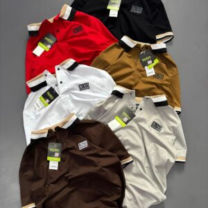 FIRST COPY HUGO BOSS  PREMIUM QUALITY  IMPORTED COLLAR TSHIRT