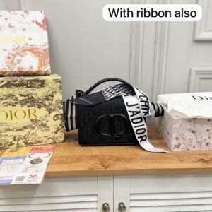 FIRST COPY CHRISTIAN DIOR-JADIOR BLACK RIBBON CD BAG