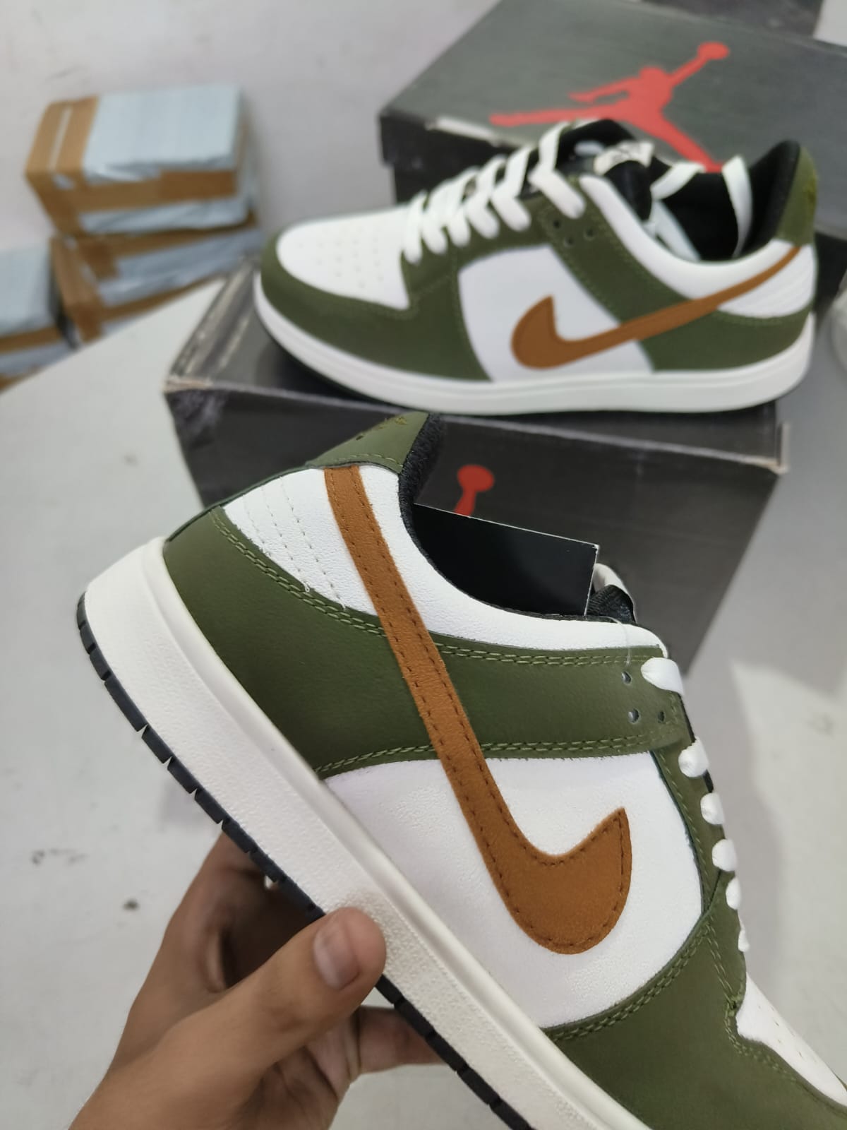 FIRST COPY Nike dunks BROWN GREEN