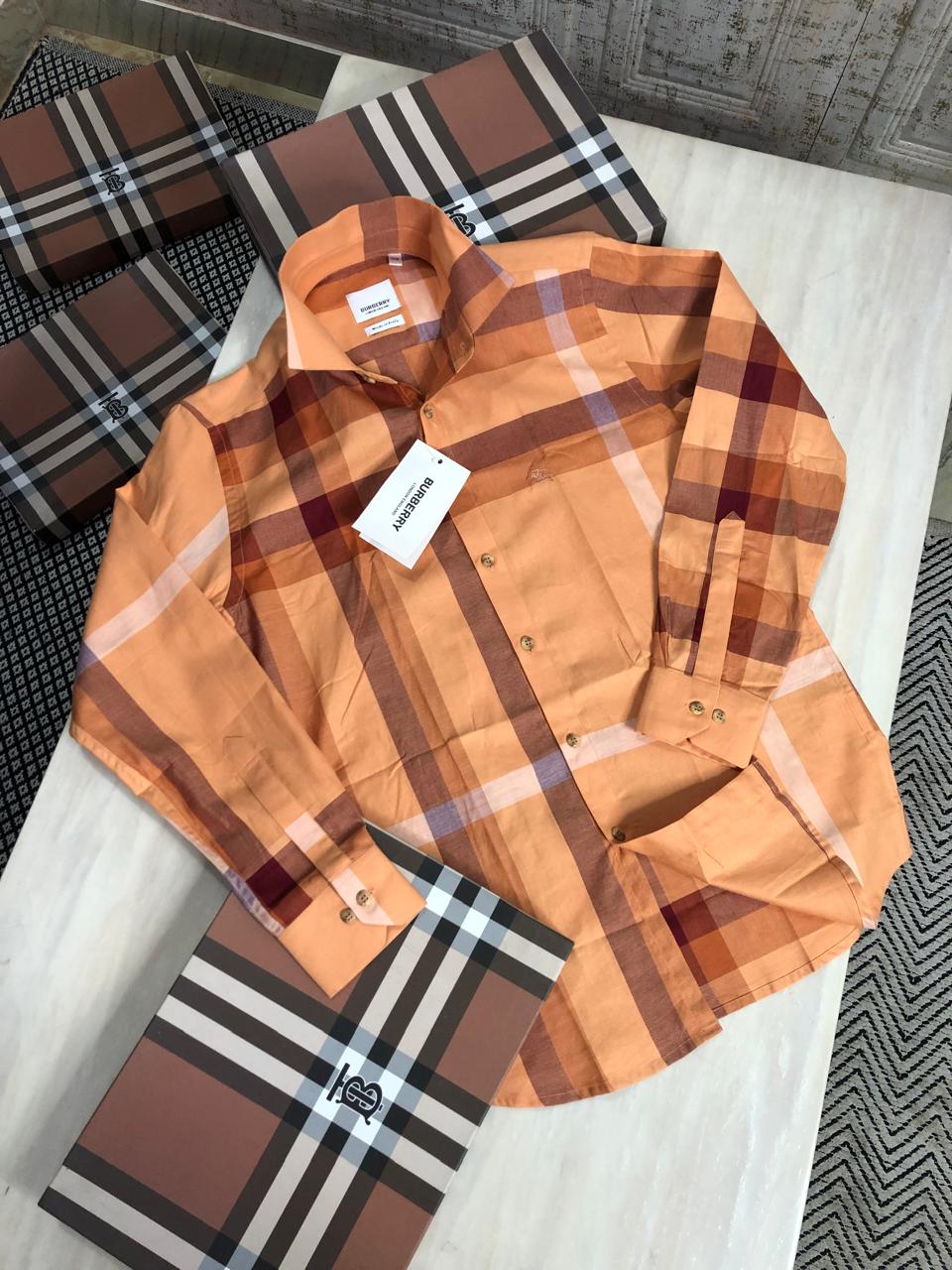 FIRST COPY BURBERRY IMPORTED FABRIC SHIRTS - Image 2