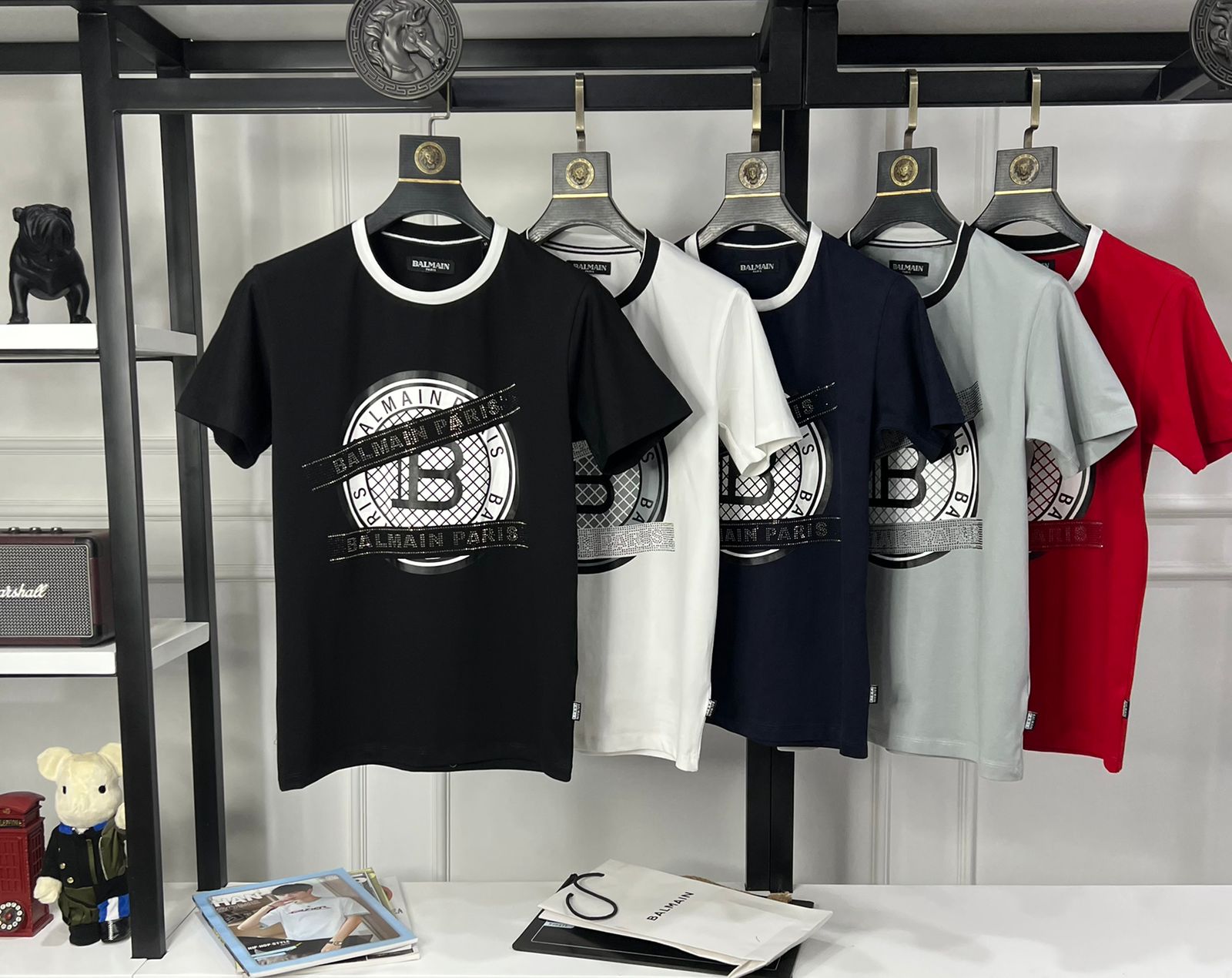 FIRST COPY BALMAIN PREMIUM ROUND NECK LYCRA