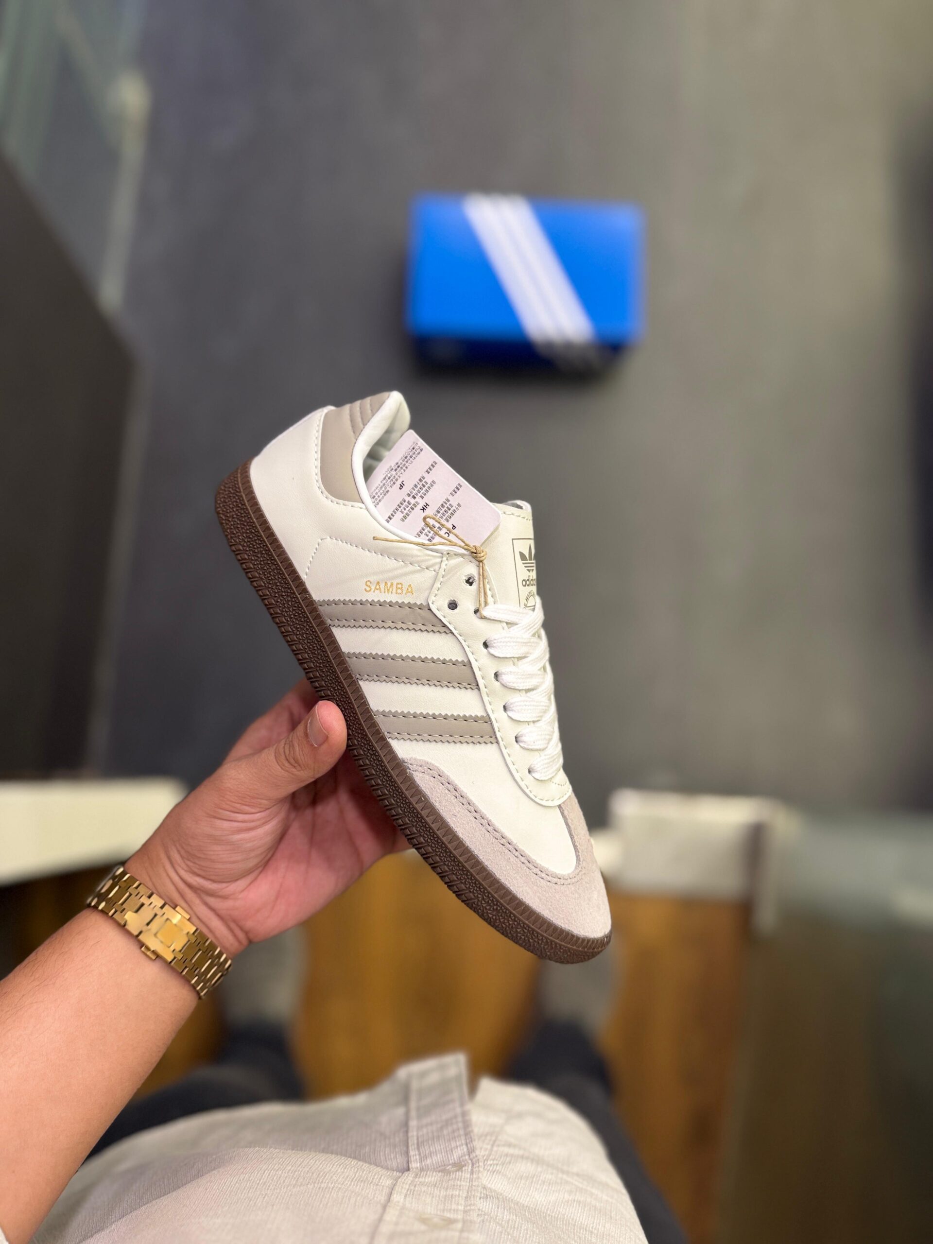 FIRST COPY ADIDAS ORIGINALS SAMBA OG GREY