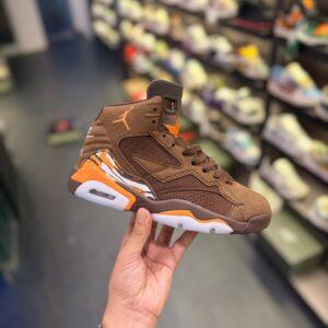 FIRST COPY AIR JORDANS RETRO 6 JUMPMAN MVP BROWN ORANGE FOR MEN