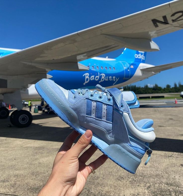 FIRST COPY Adidas Bad Bunny Blue/Tint for-unisex - Image 3