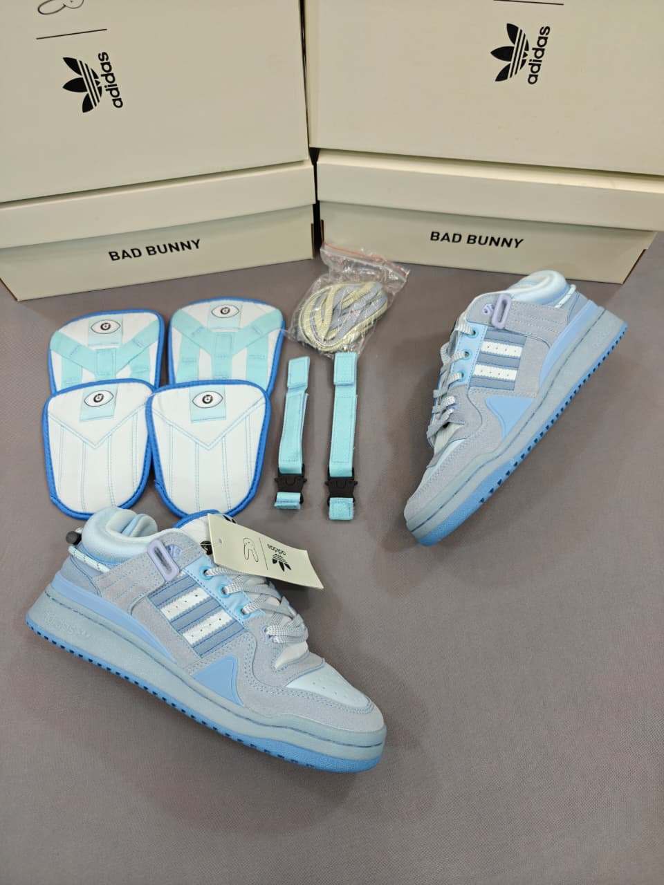 FIRST COPY Adidas Bad Bunny Blue/Tint for-unisex - Image 5