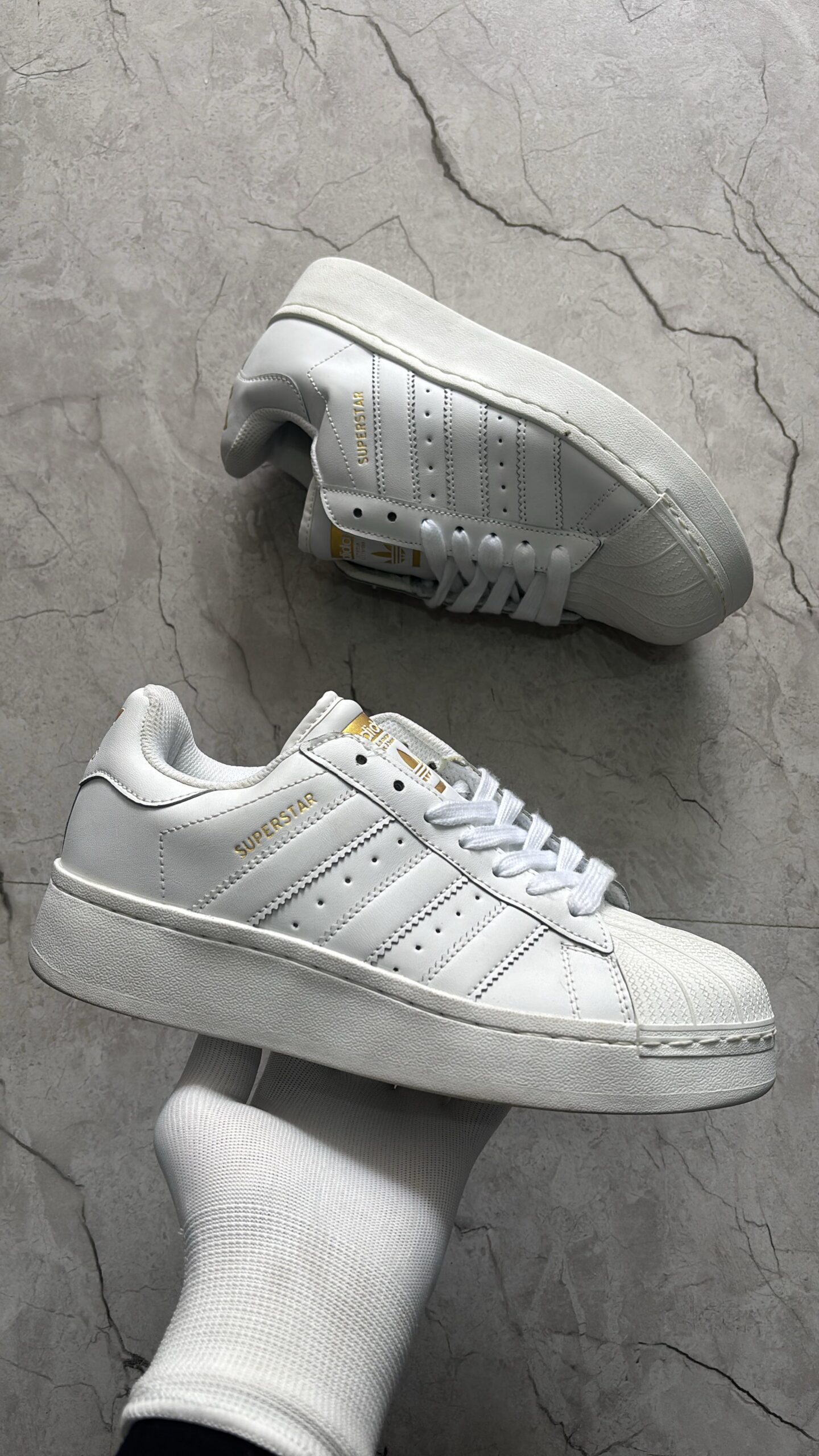 FIRST COPY Adidas superstar all shite big sole