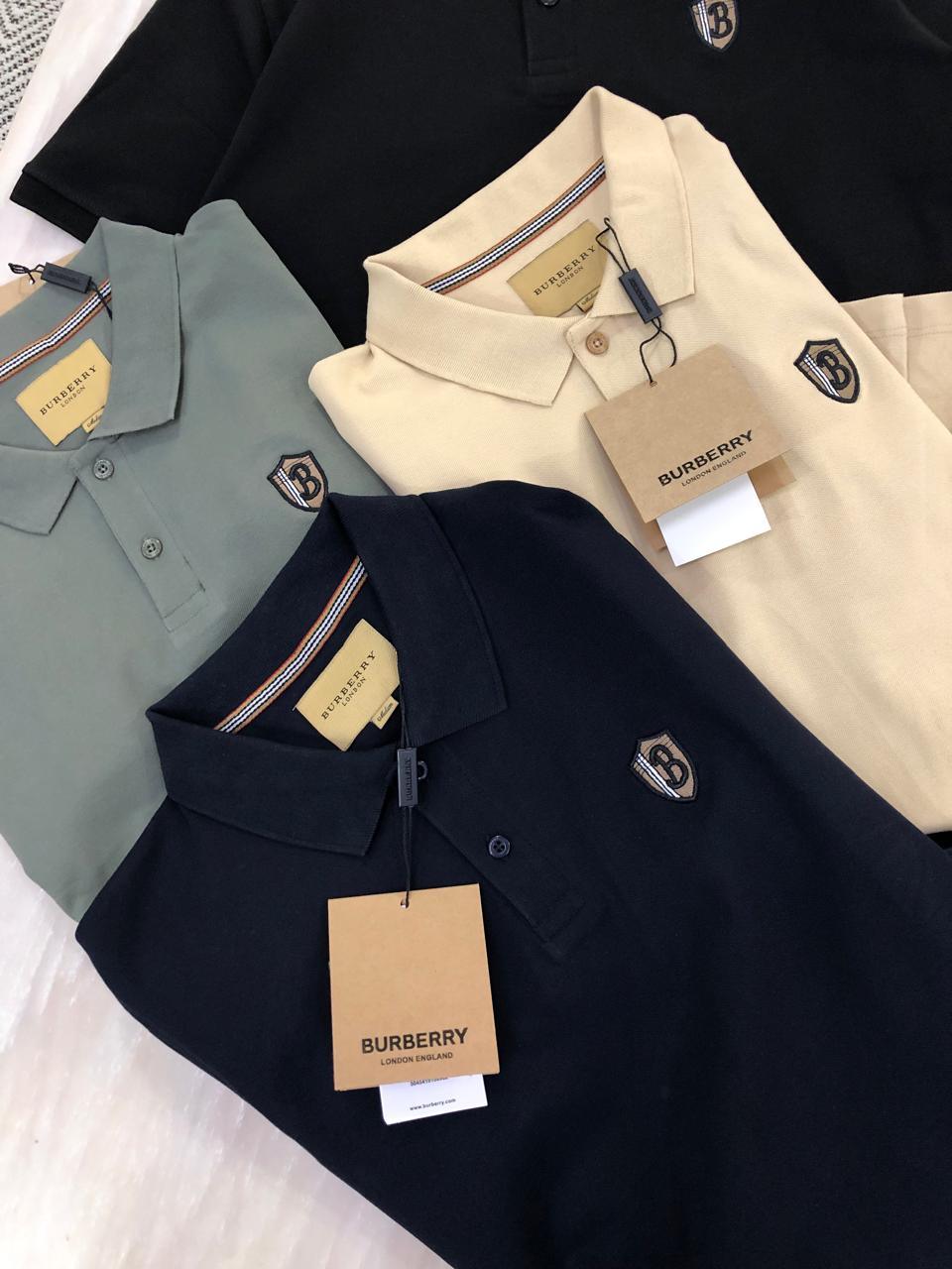 FIRST COPY BURBERRY EXCLUSIVE COTTON LYCRA POLOS T-SHIRT - Image 10