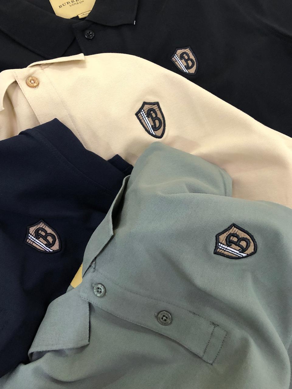 FIRST COPY BURBERRY EXCLUSIVE COTTON LYCRA POLOS T-SHIRT - Image 11