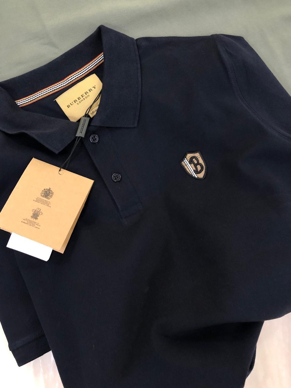 FIRST COPY BURBERRY EXCLUSIVE COTTON LYCRA POLOS T-SHIRT - Image 6