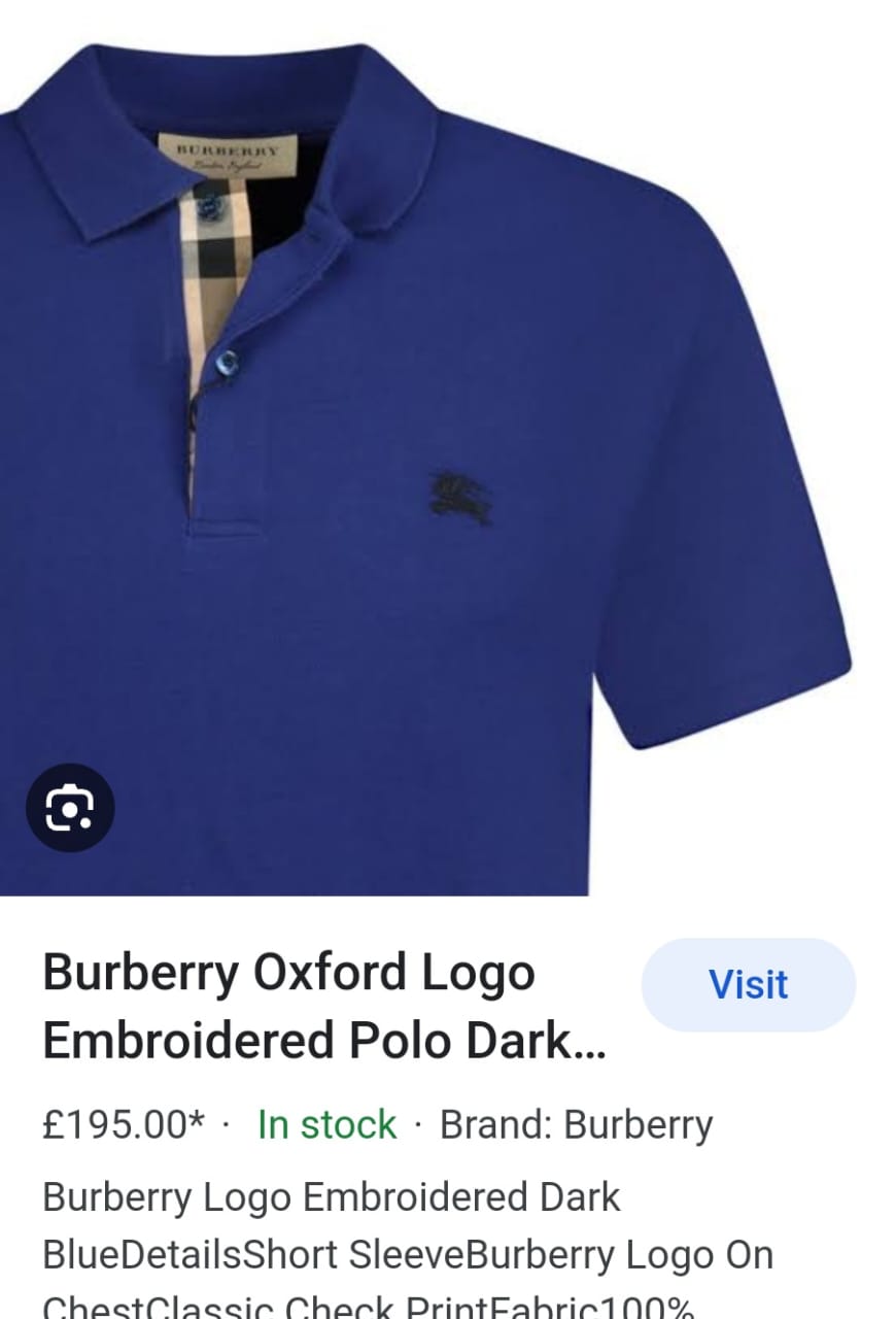 FIRST COPY BURBERRY PREMIUM COTTON LYCRA POLOS - Image 4