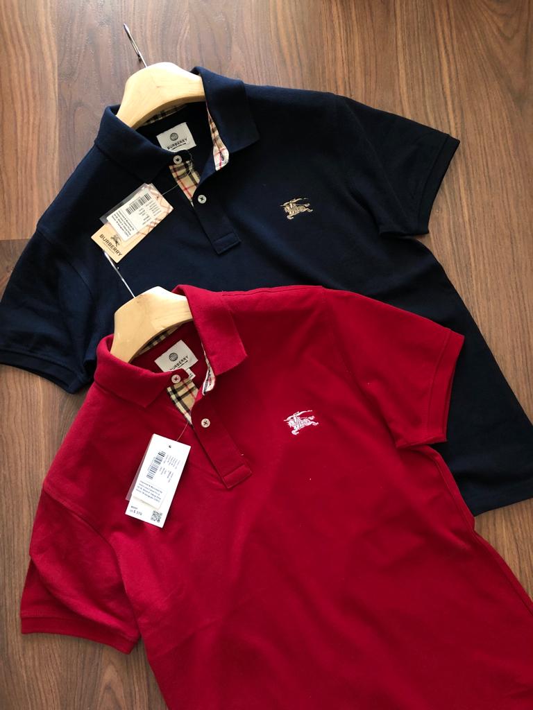 FIRST COPY BURBERRY PREMIUM COTTON LYCRA POLOS - Image 8