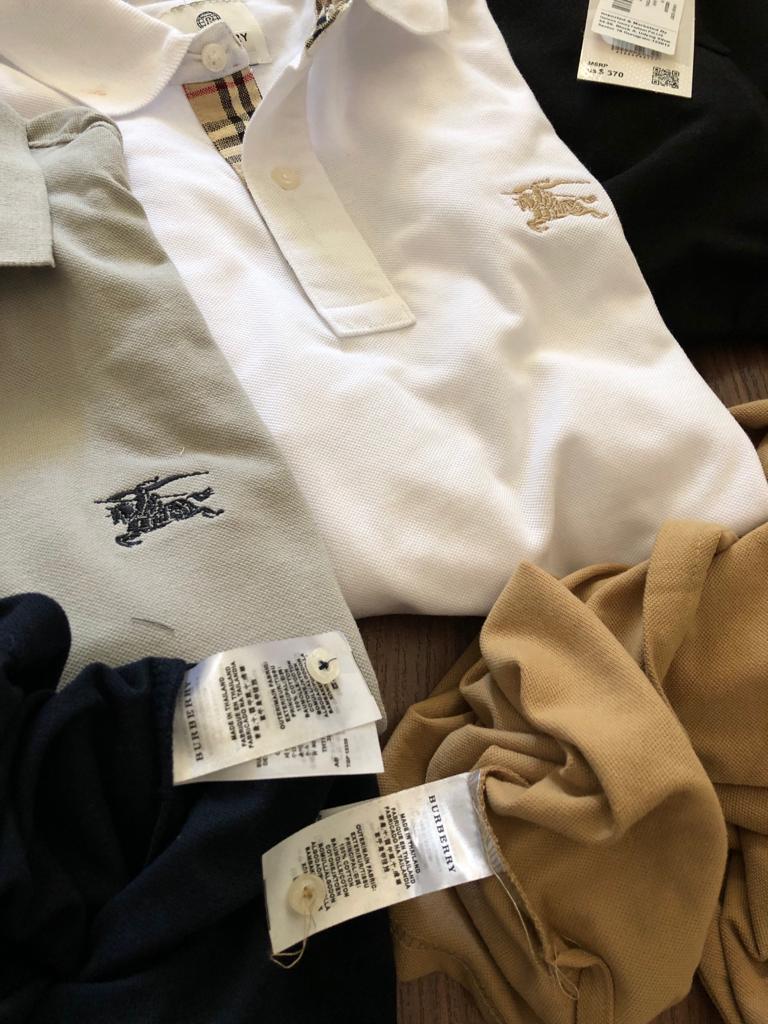 FIRST COPY BURBERRY PREMIUM COTTON LYCRA POLOS - Image 9