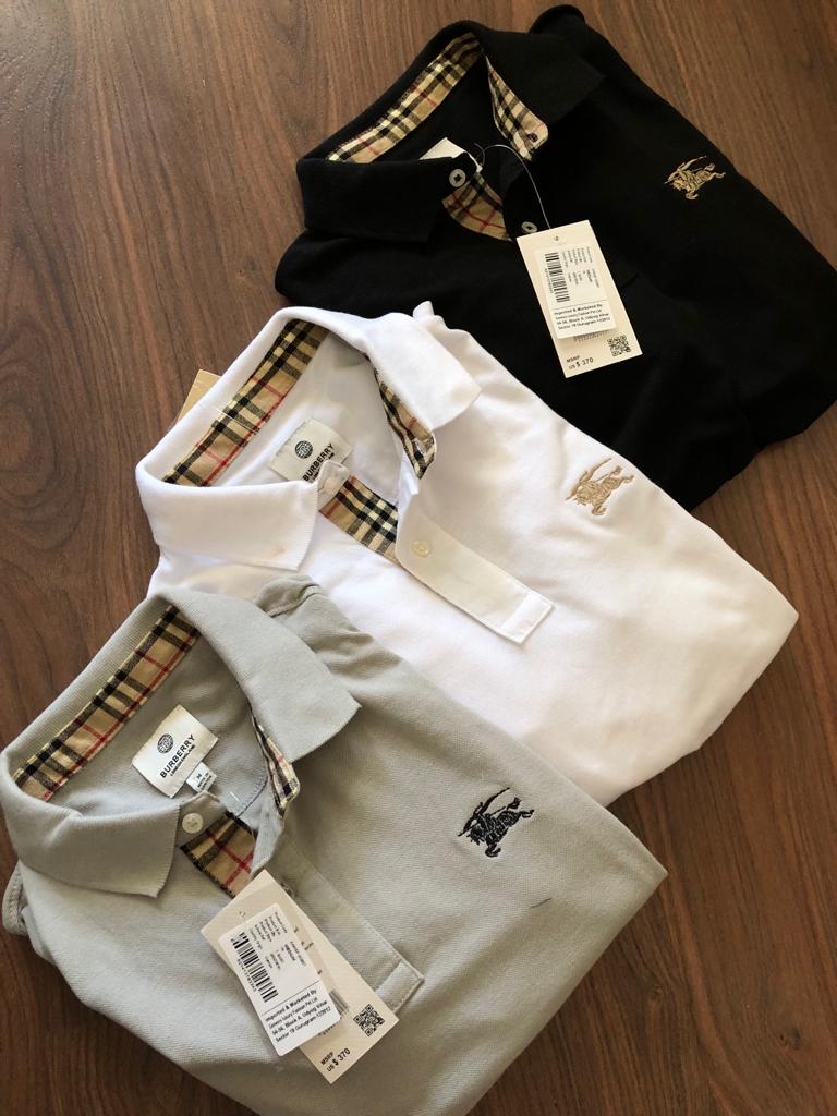 FIRST COPY BURBERRY PREMIUM COTTON LYCRA POLOS - Image 10