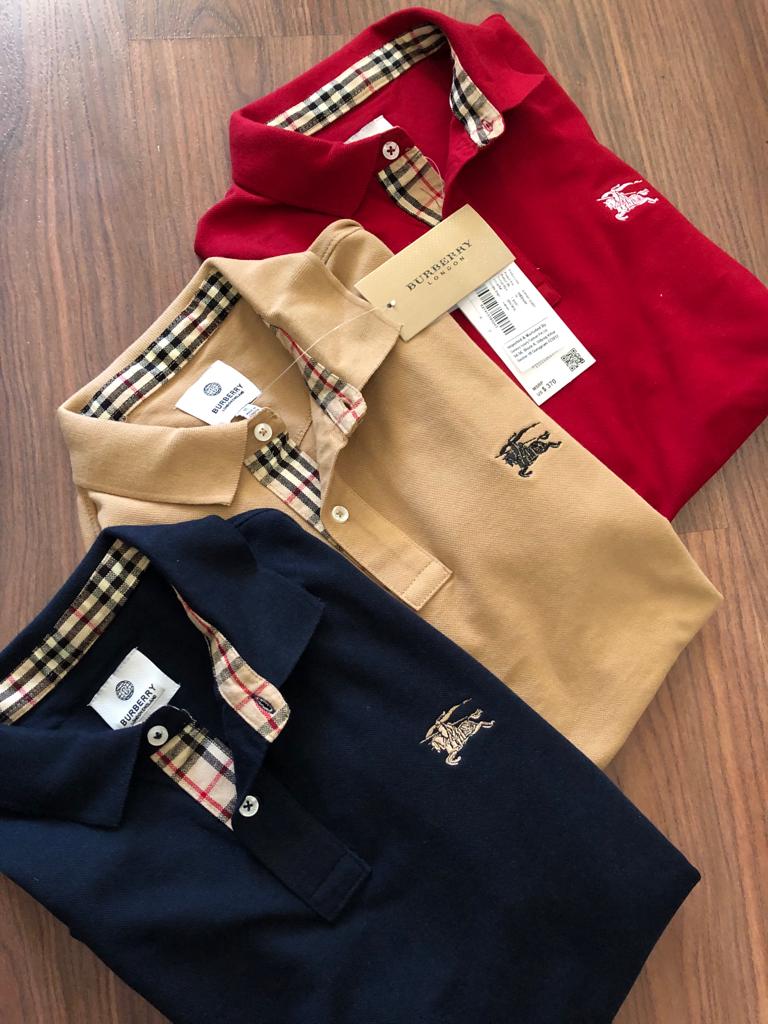 FIRST COPY BURBERRY PREMIUM COTTON LYCRA POLOS - Image 11