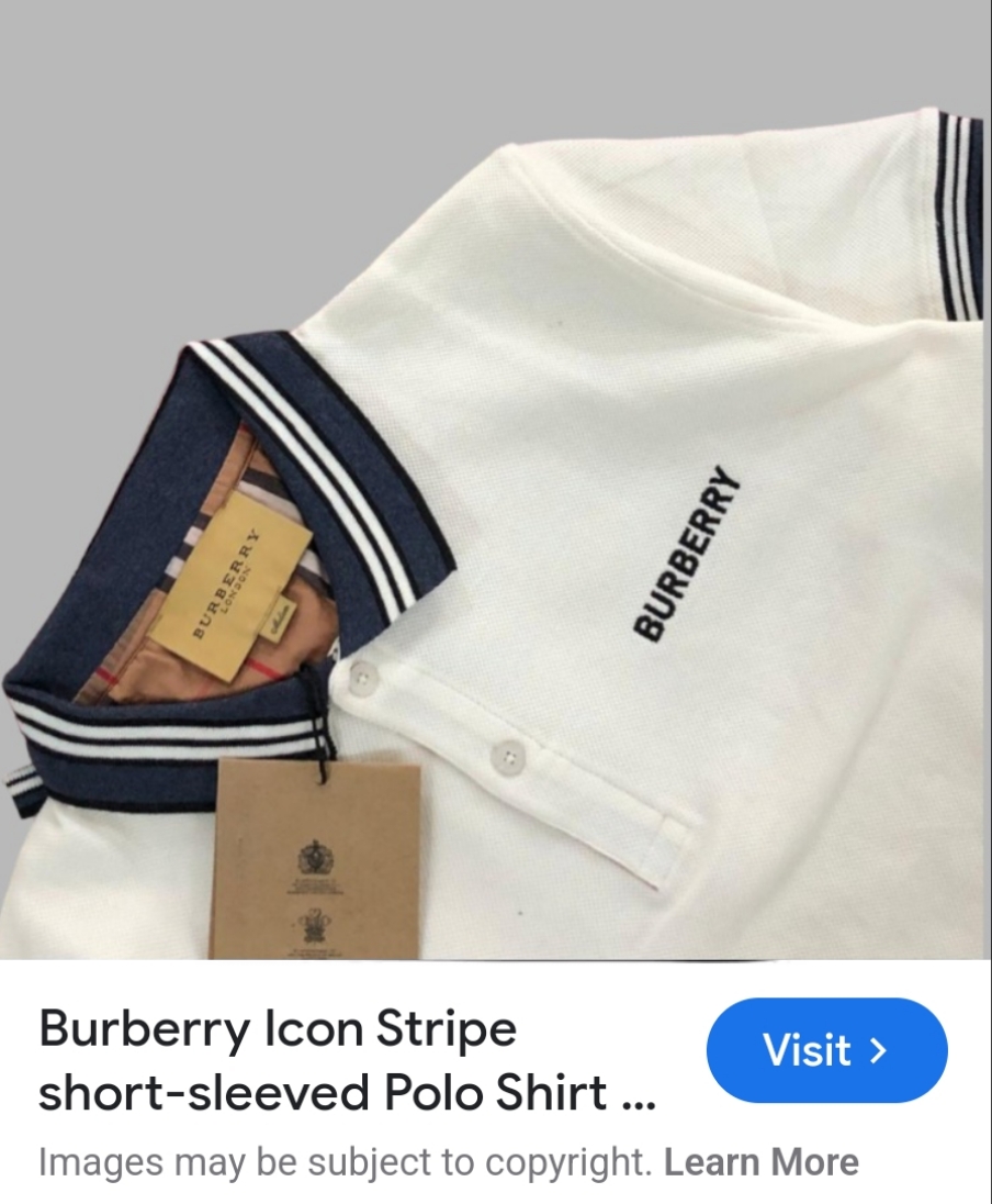 FIRST COPY BURBERRY VERY PREMIUM COTTON LYCRA POLOS T-SHIRT - Image 5