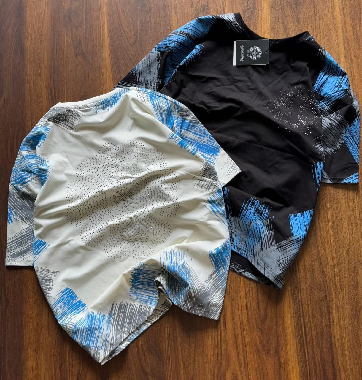 FIRST COPY CHROME HEARTS DROP SHOULDER STONE WORK FRONT AND BACK