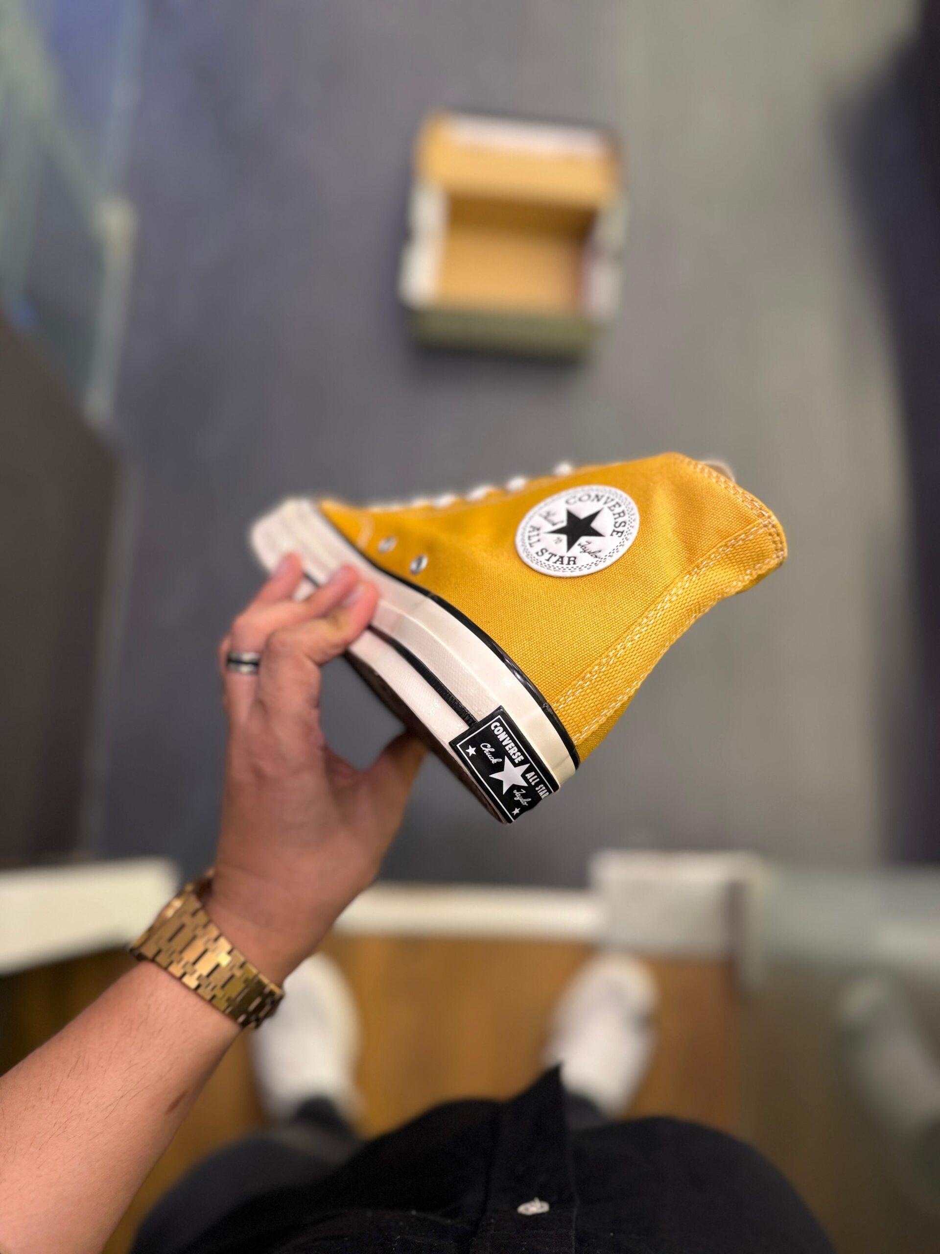 FIRST COPY CONVERSE CHUCK 70 MID YELLOW FOR MEN - Image 3
