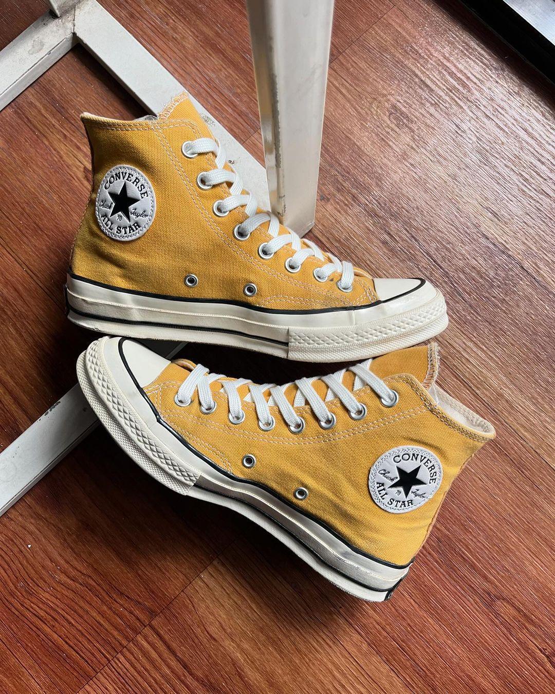 FIRST COPY CONVERSE CHUCK 70 MID YELLOW FOR MEN - Image 7