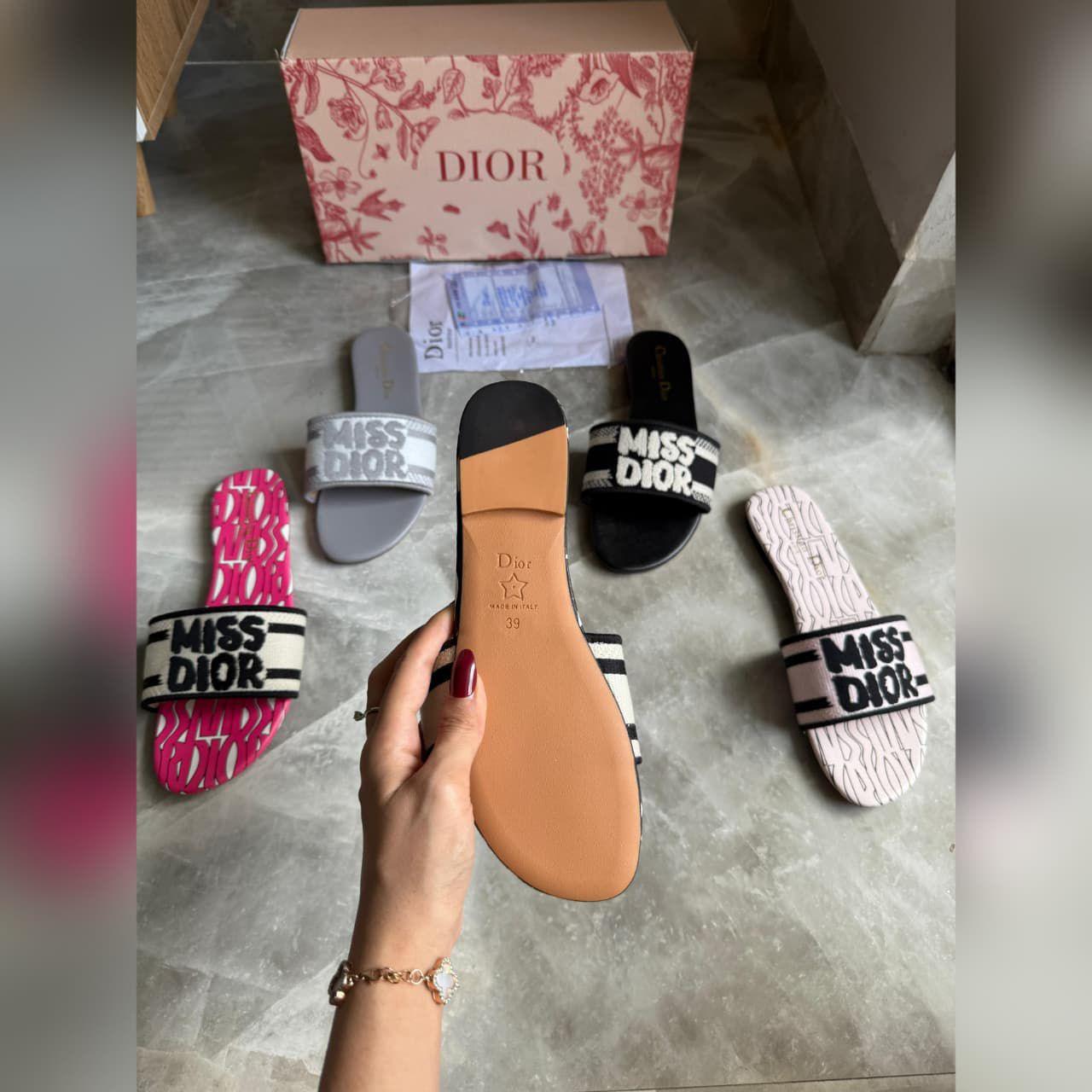 FIRST COPY DIOR-Miss Dior Flats FOR WOMAN - Image 4