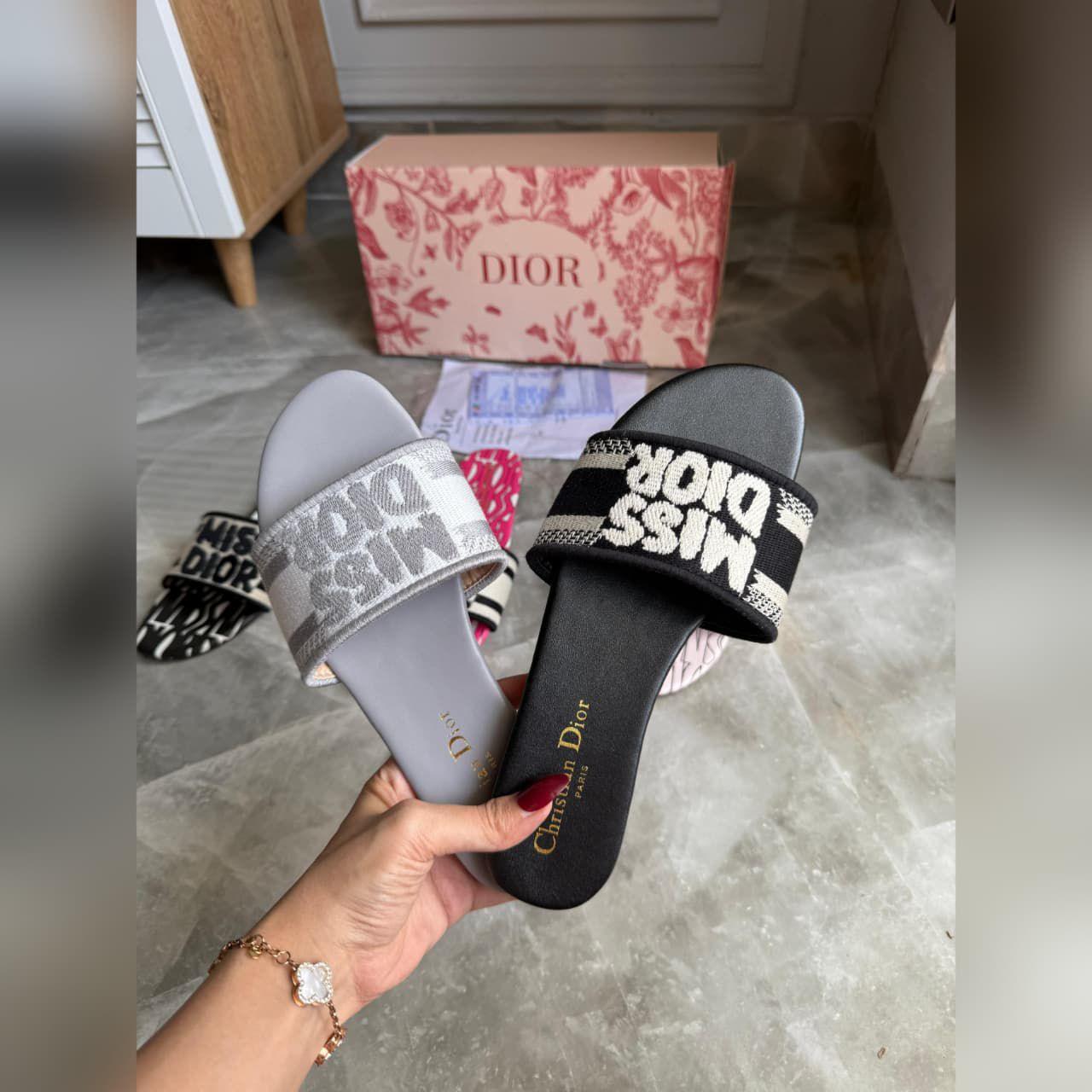 FIRST COPY DIOR-Miss Dior Flats FOR WOMAN - Image 7