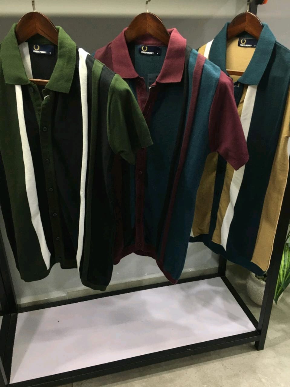 FIRST COPY FRED PERRY VERY PREMIUM KNITTED HALF SLEEVES SHIRT