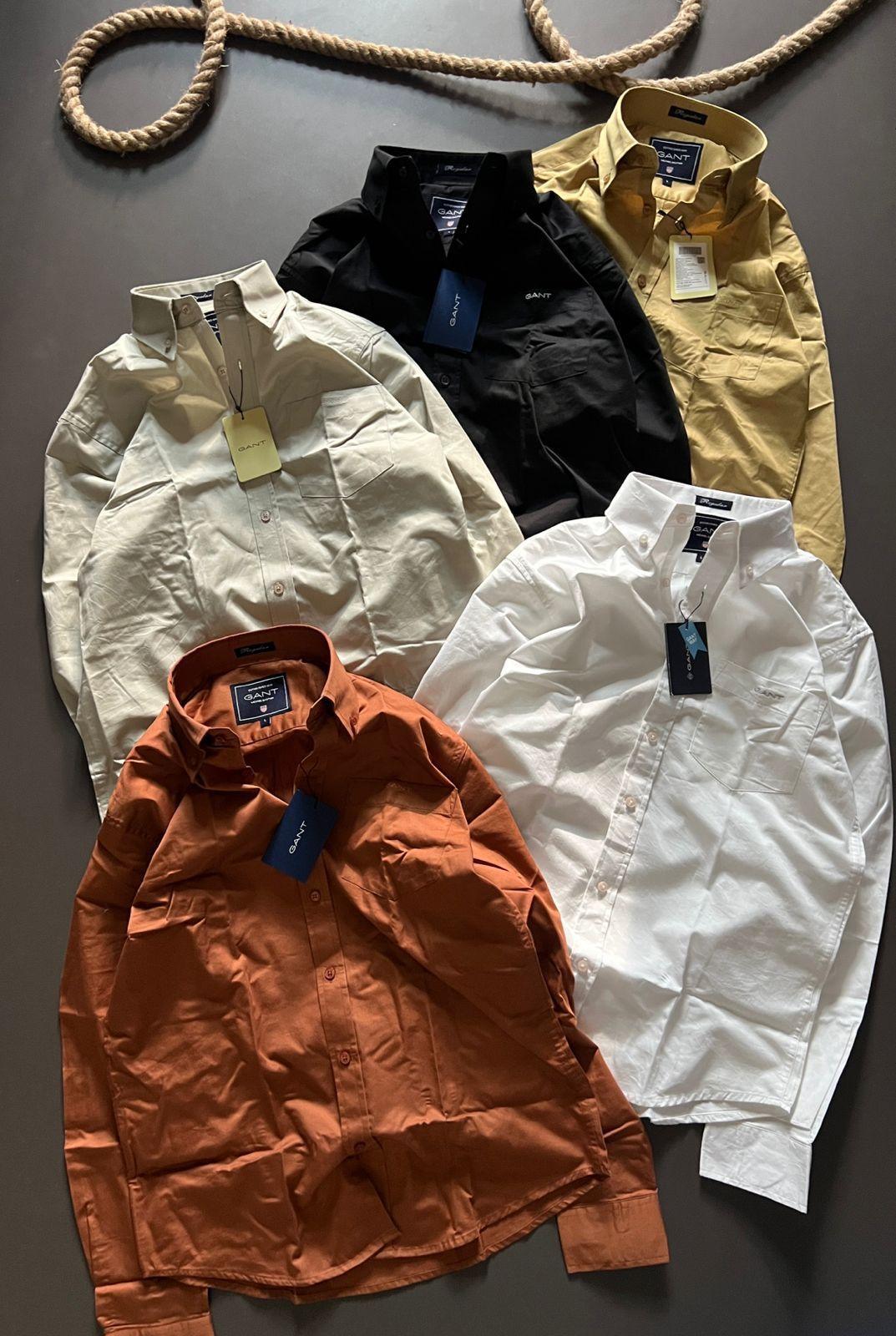 FIRST COPY GANT PREMIUM QUALITY SATIN COTTON PLAIN SHIRT - Image 4