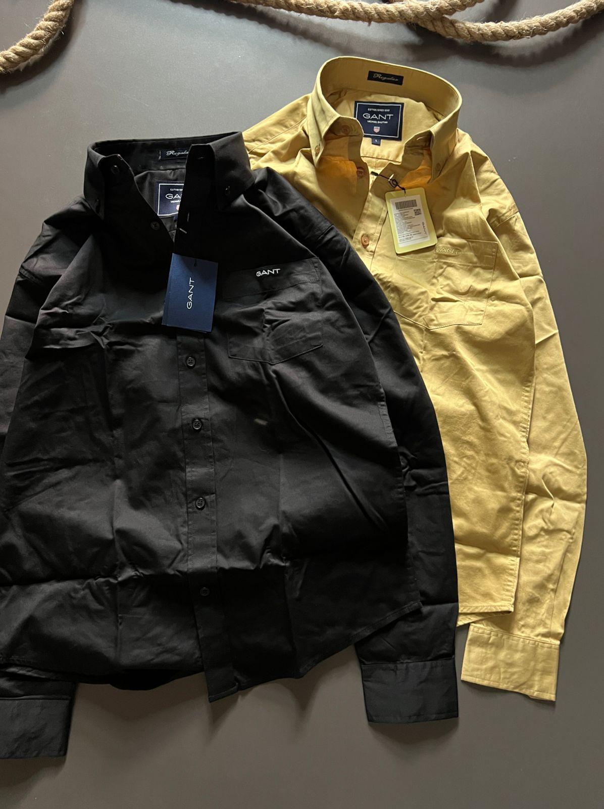 FIRST COPY GANT PREMIUM QUALITY SATIN COTTON PLAIN SHIRT - Image 5