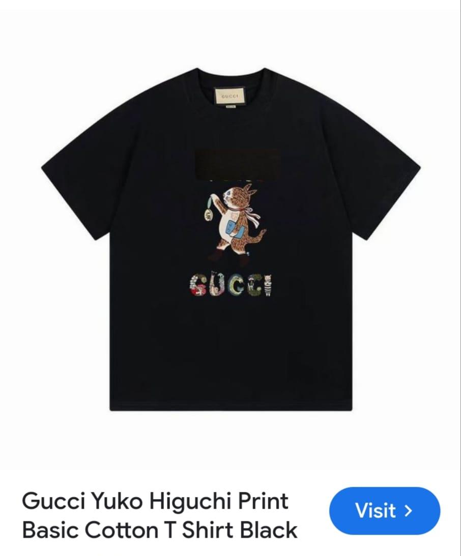 FIRST COPY GUCCI VERY PREMIUM ROUND NECKS T-SHIRT - Image 2