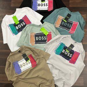 FIRST COPY HUGO BOSS PREMIUM ROUND NECK DROP SHOULDER T-SHIRT