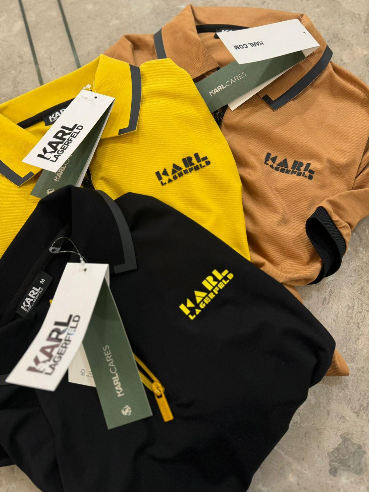 FIRST COPY KARL LAGERFELD COTTON FABRIC POLOS T-SHIRT FOR MEN