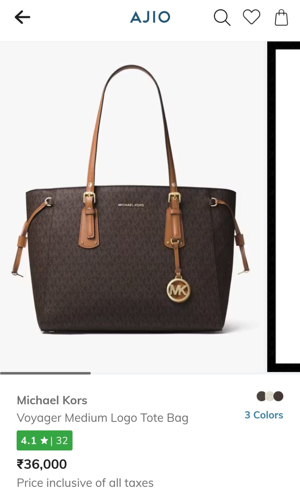 FIRST COPY MICHEAL KORS MK VOYAGER TOTE BAG (134) - Image 3