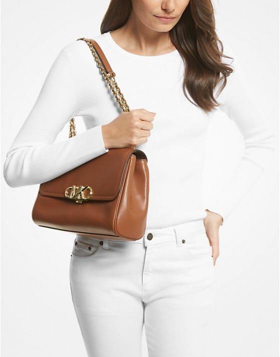 FIRST COPY Michael Kors Parker Large Leather Shoulder Bag - Image 5