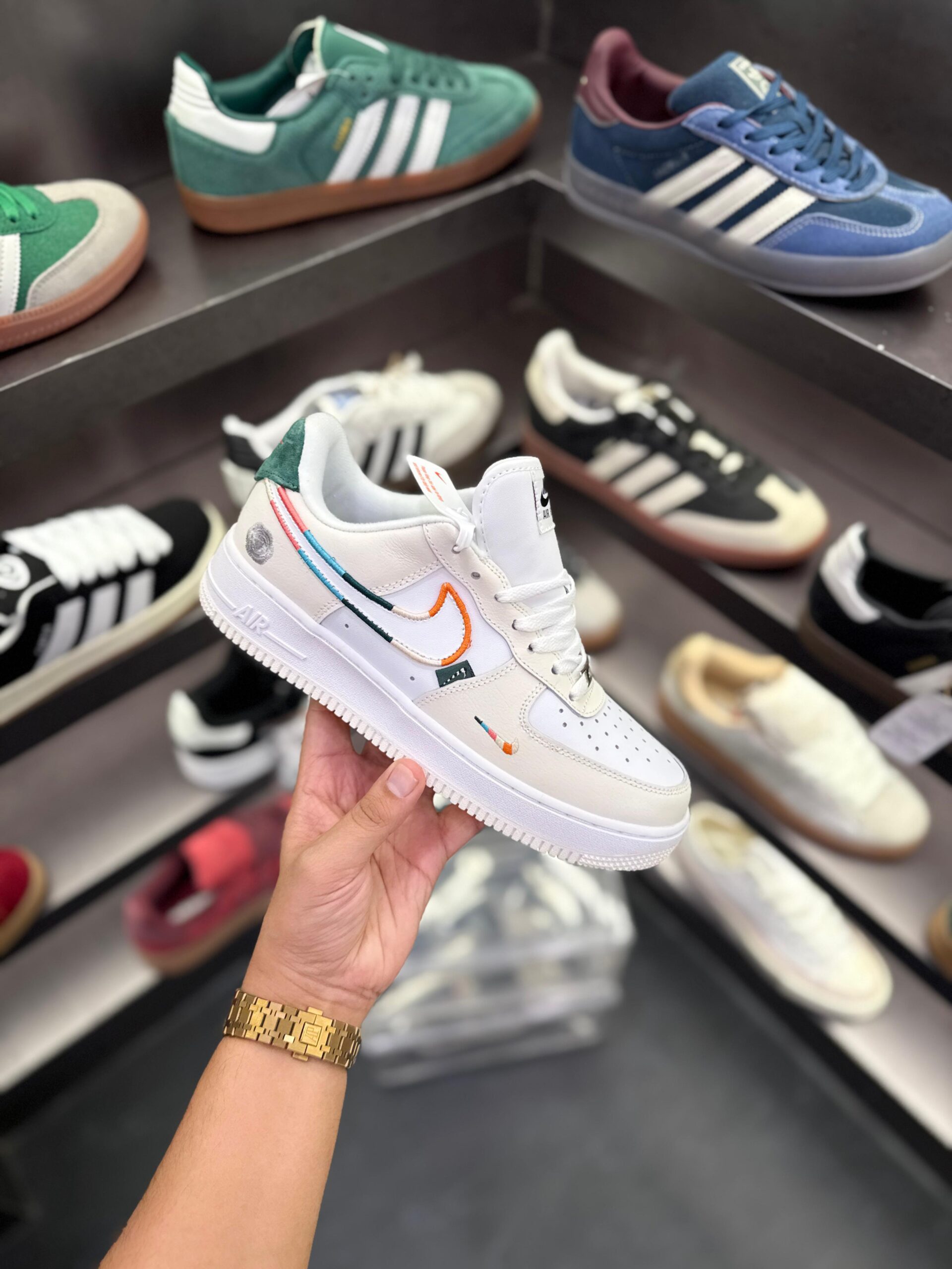 FIRST COPY NIKE AIRFORCE ALL PETALS UNITED WHITE